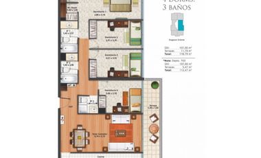Grace Kelm Vende Depto NUEVO (con tasa de 2,6)4d 3b 2est 2bod gran Vista en Providencia