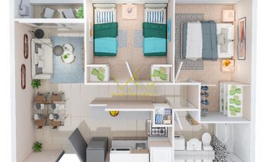 Departamento Rancagua 2D 1B 2454 UF  43 m2 bono pie del 5% y 10%