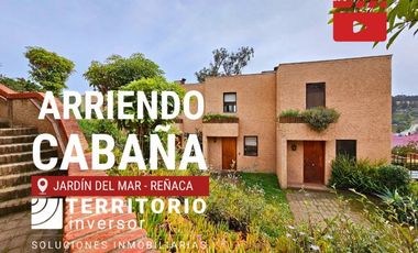 TRADICIONAL CABAÑA, JARDÍN DEL MAR, REÑACA. (GGCC INCLUIDO)