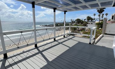 BEACHFONT HOME FOR RENT WITH A PRIVATE BEACH ACESSS SOUTH ROSARITO BEACH