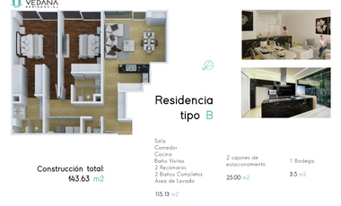 Pre venta de departamento - Residencial Vedana - Lomas de Angelópolis
