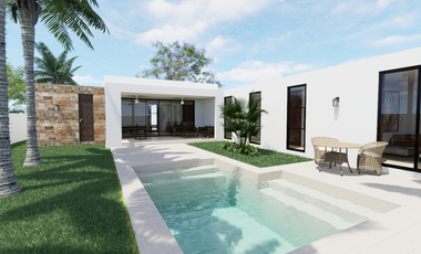 Casa en venta de  una Planta Mérida Yucatán, Privada La Rejoyada