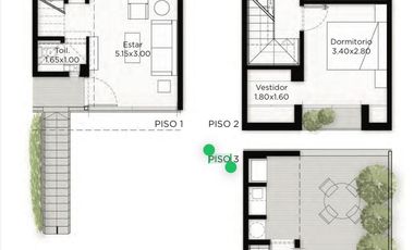 Departamento dúplex  en Alquiler Ezeiza