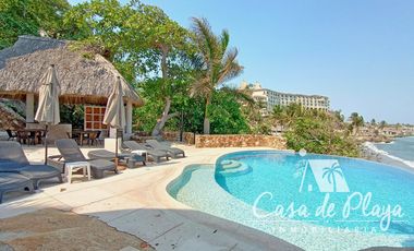 Casa en   venta a pie de playa Acapulco Diamante