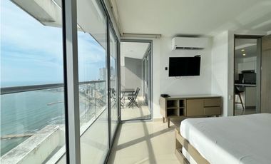 En venta apartamento AMOBLADO UNA alcoba en Morros City | Bocagrande