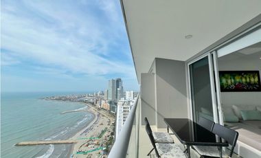 En venta apartamento AMOBLADO UNA alcoba en Morros City | Bocagrande