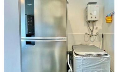 Apartaestudio amoblado en Salguero con piscina y vista