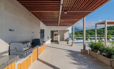 Apartaestudio amoblado en Salguero con piscina y vista