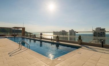 Apartaestudio amoblado en Salguero con piscina y vista