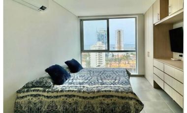 Apartaestudio amoblado en Salguero con piscina y vista