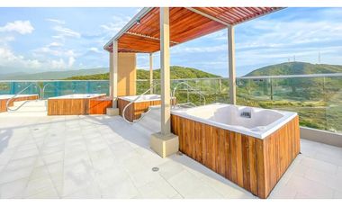 Apartaestudio amoblado en Salguero con piscina y vista