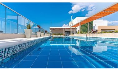 Apartaestudio amoblado en Salguero con piscina y vista