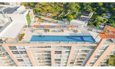 Apartaestudio amoblado en Salguero con piscina y vista