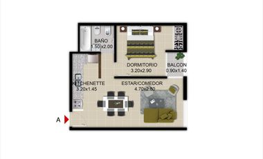 ALQUILER| DEPARTAMENTO AMOBLADO en NUEVA CÓRDOBA