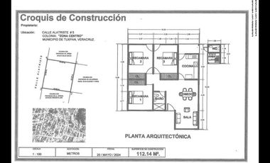 CASA AMPLIA EN VENTA ZONA CENTRO TUXPAN VERACRUZ.