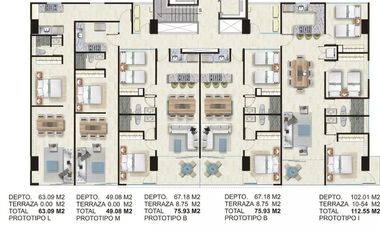 EB-TD2439  Departamento en Venta en Acapulco en Armandos Le Club (m2d3465)