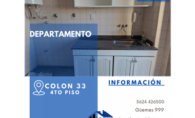 DEPARTAMENTO 4TO PISO - COLON 33