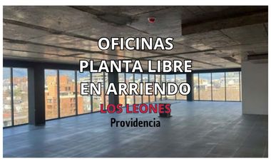 Oficinas en planta libre en Los Leones