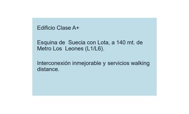 Oficinas en planta libre en Los Leones