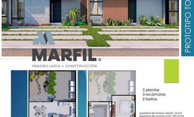 Casas en Pre Venta Colima Coto AQUA LIVING Modelo Toledo en CIUDAD NATURA V de A