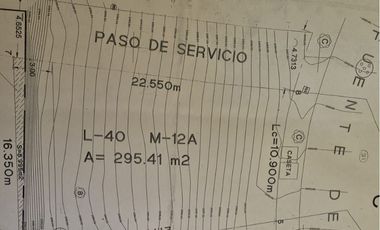 Terreno a La Venta en Lomas de Tecamachalco