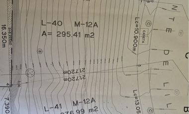 Terreno a La Venta en Lomas de Tecamachalco