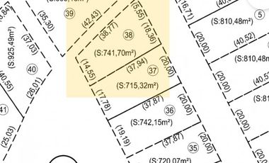 LOTE DE 740 M2 EN EL BARRIO PRIVADO  BRISAS DEL MAR