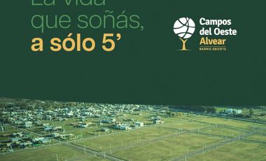Venta de lote en Alvear - Financiacion - Permuta