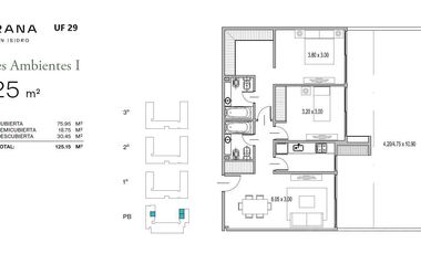 Departamento en alquiler en PRANA San Isidro