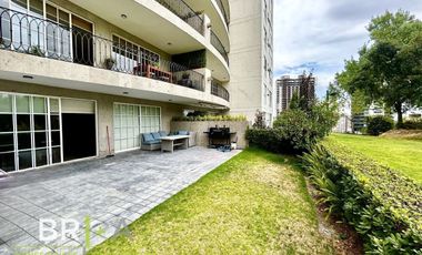 Departamento Garden en renta o venta con jardín en Bosque Real, Green 22