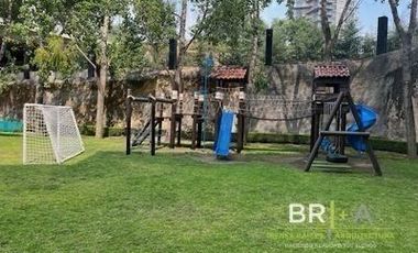 Departamento Garden en renta o venta con jardín en Bosque Real, Green 22