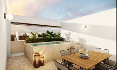 BONA: PENTHOUSE de 1 habitacione en Temozón Norte, Mérida!