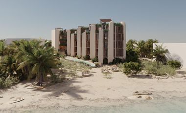 Departamento de Inversión en Holbox a Pie de Playa