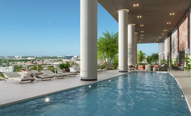 DEPARTAMENTO EN VENTA EN MIAMI 1 HABITACIÓN CON BAR, JACUZZI, ALBERCA