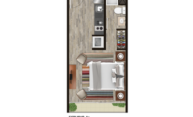 ARRIENDO  DEPTO NUEVOS ESTUDIO, METRO RONDIZZONI