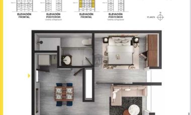 Departamento AMUEBLADO, TORRES MOTTO, Distrito Piamonte, Qro