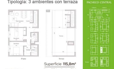 Departamento  en Venta ubicado en General Pacheco, Tigre, Anticipo 30% y saldo 100 cuotas .