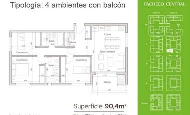 Departamento  en Venta ubicado en General Pacheco, Tigre, Anticipo 30% y saldo 100 cuotas .