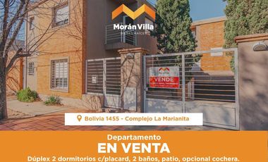 Departamento 2 dormitorios y patio en Barrio Villa Santillán, Santa Rosa, La Pampa