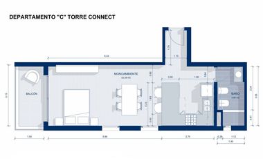 VENTA - DEPARTAMENTO 1 AMBIENTE CON BALCON