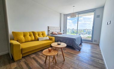 VENTA MONOAMBIENTE AMOBLADO, VISUALES DESPEJADAS. AMENITIES. AV. FRANCIA, ROSARIO