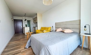 VENTA MONOAMBIENTE AMOBLADO, VISUALES DESPEJADAS. AMENITIES. AV. FRANCIA, ROSARIO