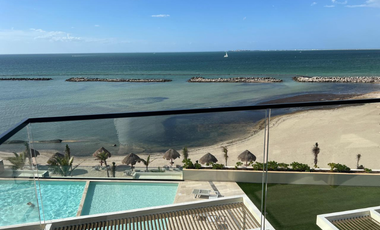 DEPARTAMENTO EN RENTA FRENTE AL MAR EN YUCALPETÉN PROGRESO, YUCATAN