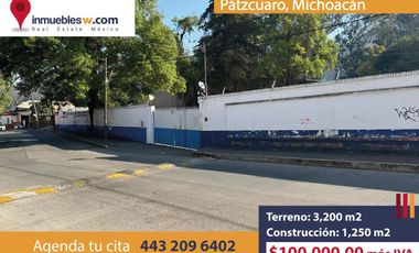 TERRENO COMERCIAL CON BODEGA EN RENTA EN PATZCUARO, MICHOACAN
