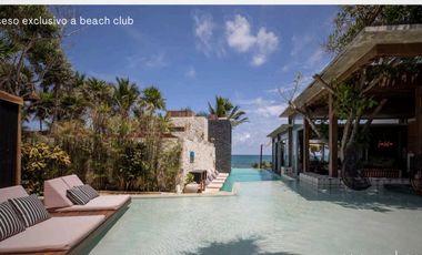 DEPARTAMENTO EN VENTA EN TULUM 1 HABITACION ALBERCA GYM ROI CRYPTO