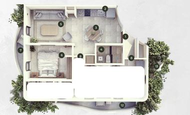 DEPARTAMENTO EN VENTA EN TULUM 1 HABITACION ALBERCA GYM ROI CRYPTO