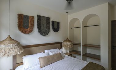 DEPARTAMENTO EN VENTA EN TULUM 1 HABITACION ALBERCA GYM ROI CRYPTO