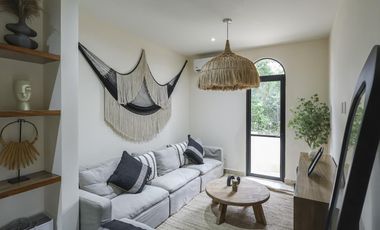 DEPARTAMENTO EN VENTA EN TULUM 1 HABITACION ALBERCA GYM ROI CRYPTO