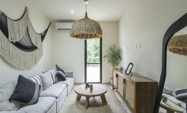 DEPARTAMENTO EN VENTA EN TULUM 1 HABITACION ALBERCA GYM ROI CRYPTO