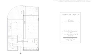 VTA DEPTO 2AMB POZO APTO COMERC. VILLANUEVA-TIGRE
